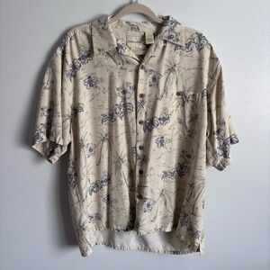 Joseph & Feiss Silk Hawaiian Beach Shirt size Large